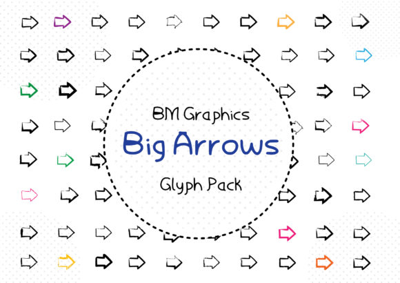 Big Arrows Font by BM Graphics: A Versatile Dingbats Typeface for Direction, Design, and Visual Storytelling
