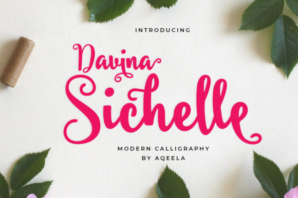 Davina Sichelle: An Elegant Script Font for Purposeful Design