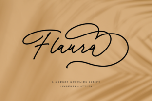 Flaura: Feminine Handwritten Script Font
