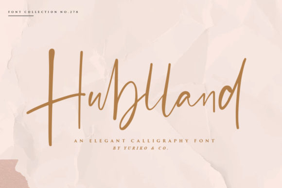 Hublland: A Modern Script Font with Natural Handwritten Flow