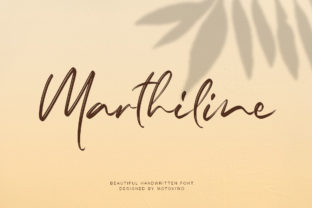 Marthiline: The Handwritten Font That Brings Warmth and Romance to Your Crafting Projects
